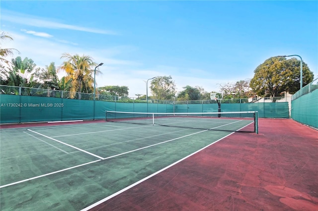 view of sport court