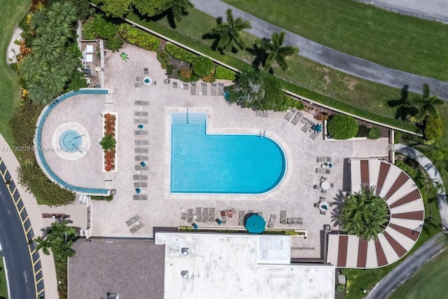 birds eye view of property