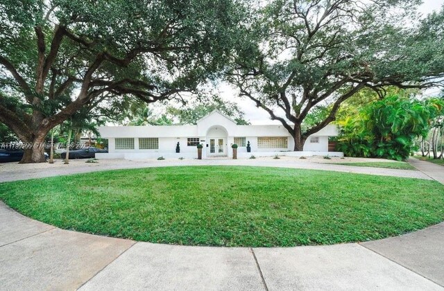 view of front of house with french doors