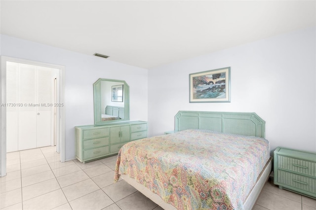 view of tiled bedroom