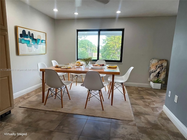 view of dining space