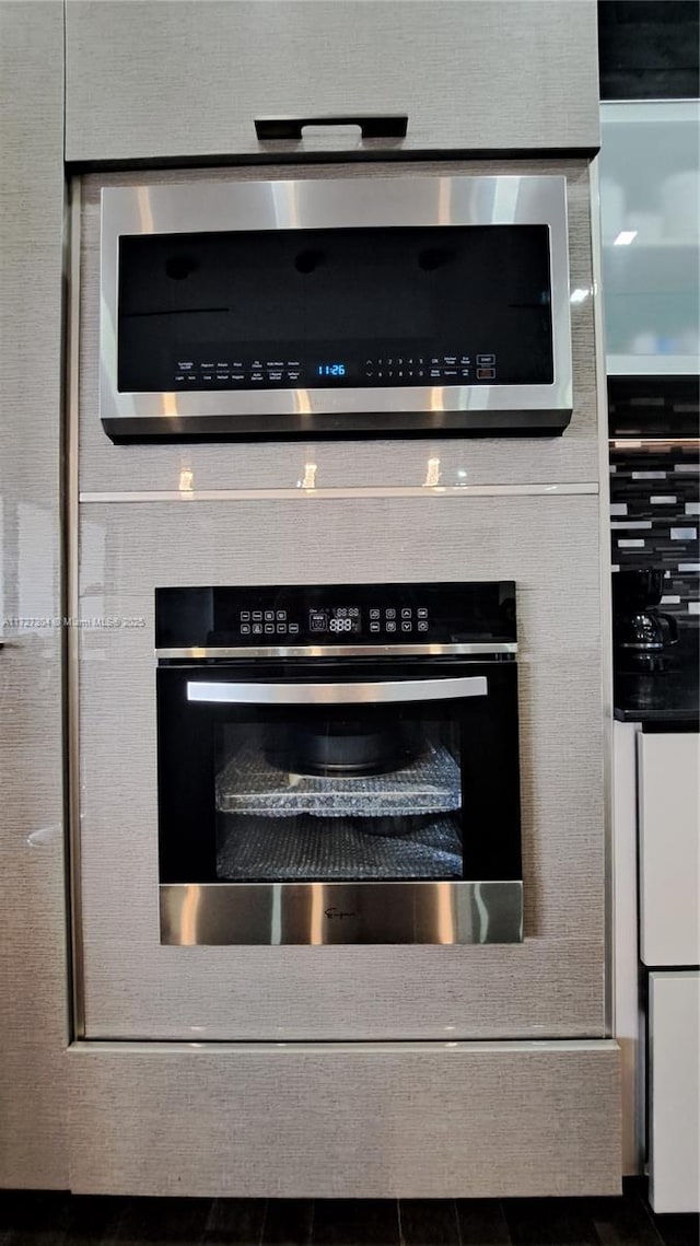 details featuring appliances with stainless steel finishes