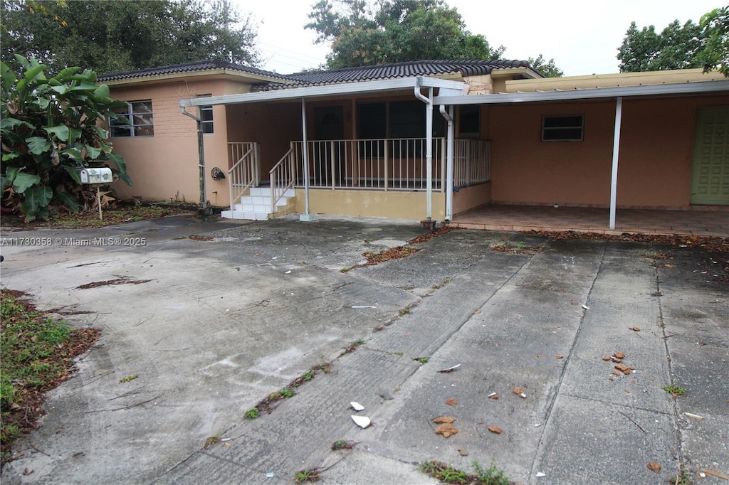 view of rear view of house