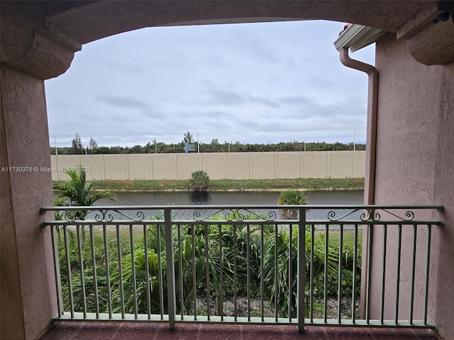 balcony with a rural view