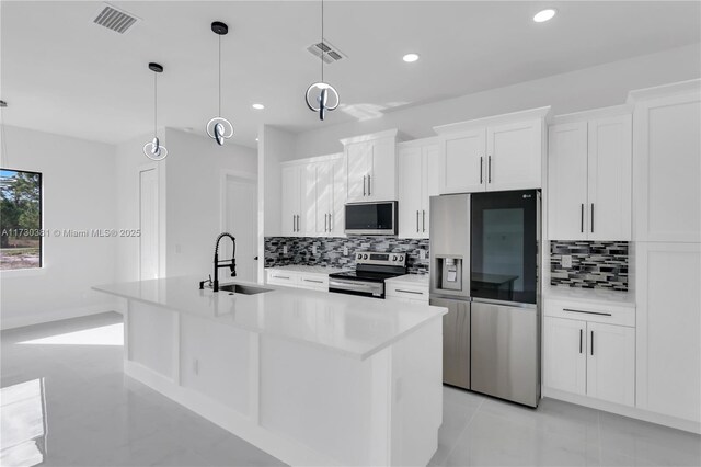 unfurnished room with a tray ceiling