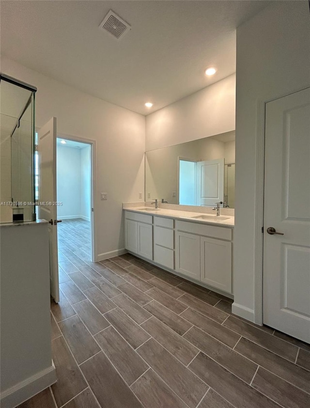 bathroom featuring vanity