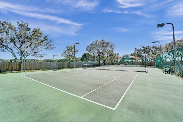 view of sport court