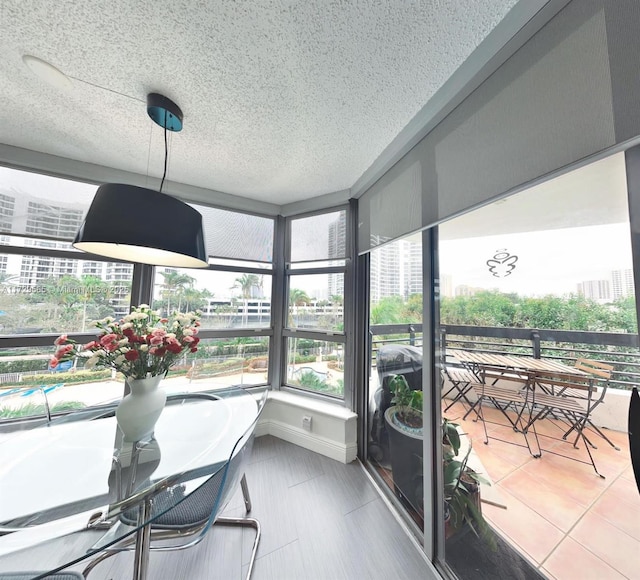 view of sunroom / solarium