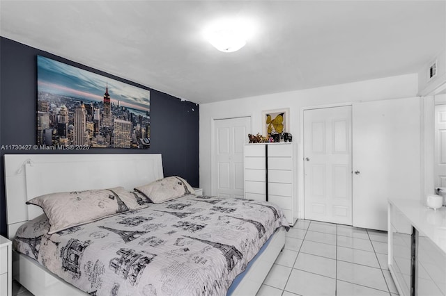 view of tiled bedroom