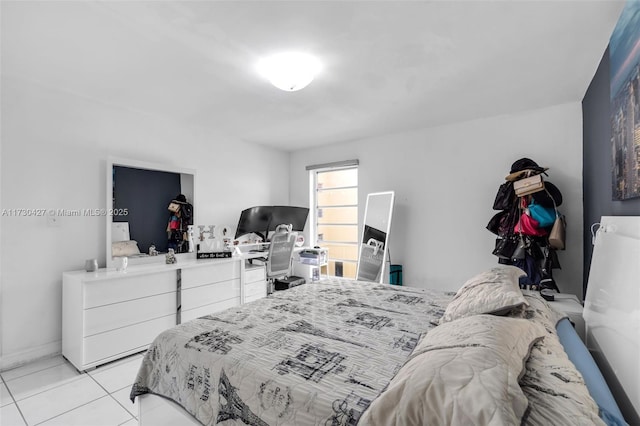 view of tiled bedroom