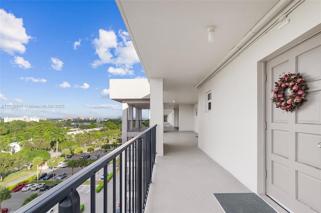 view of balcony