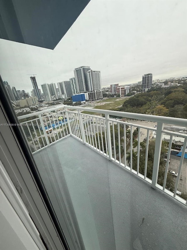 view of balcony