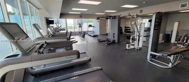 view of workout area