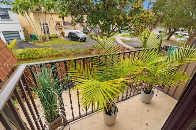 view of balcony