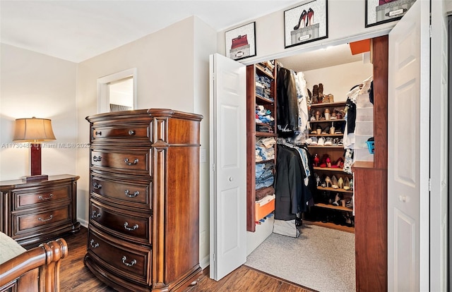 interior space featuring hardwood / wood-style flooring