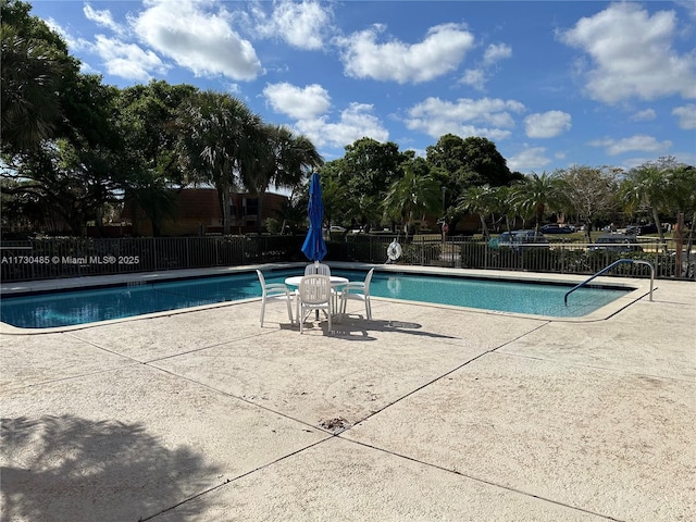 view of pool with a patio