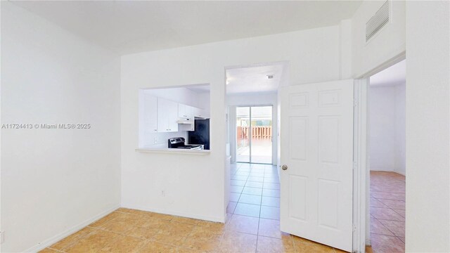 view of tiled living room