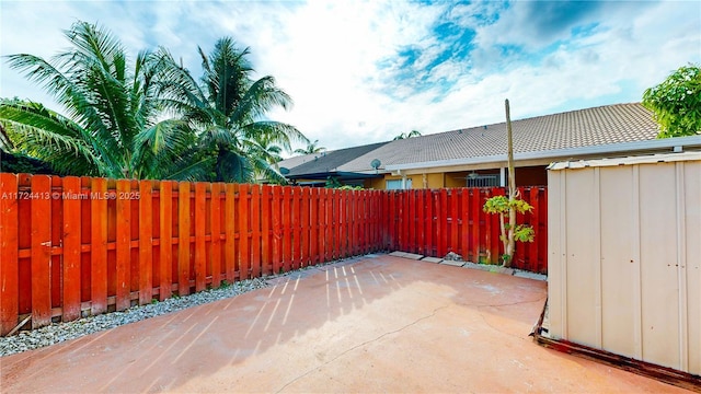 view of patio / terrace featuring fence private yard