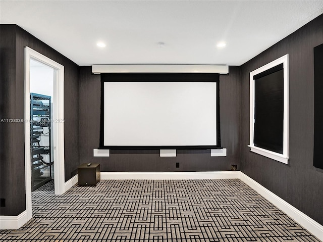 view of home theater room