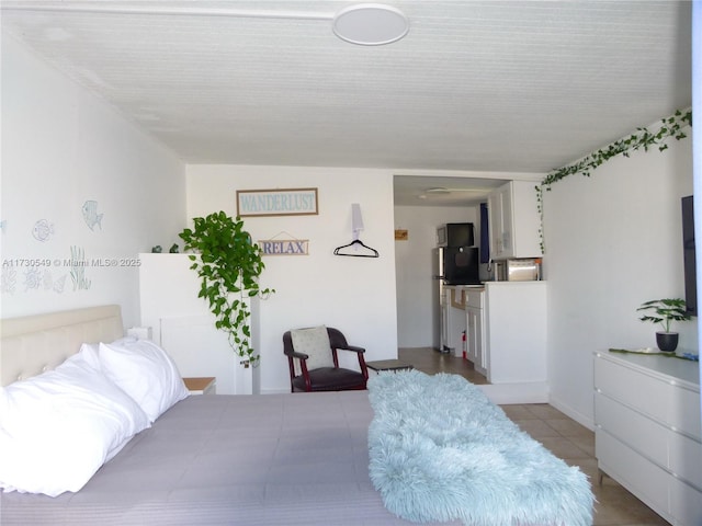 view of tiled bedroom