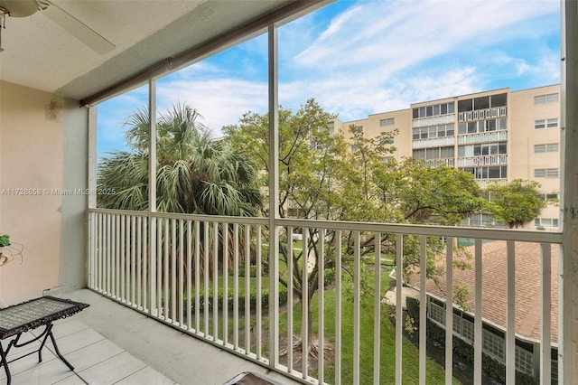 view of balcony