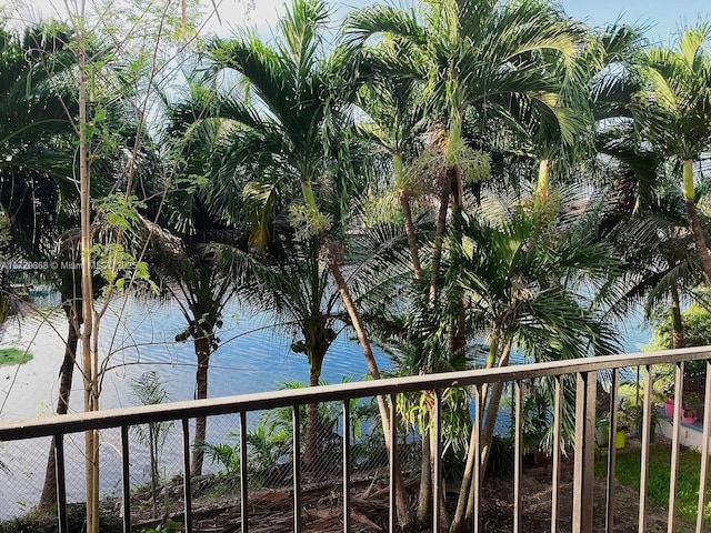 view of water feature