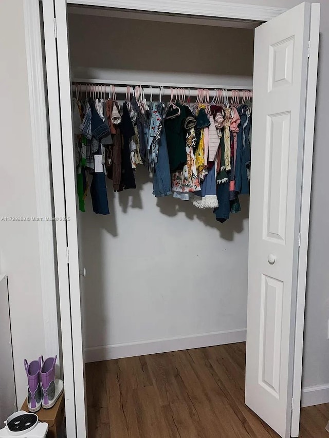 view of closet