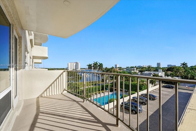 view of balcony