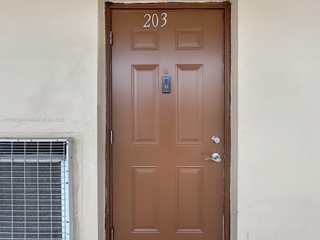 view of property entrance