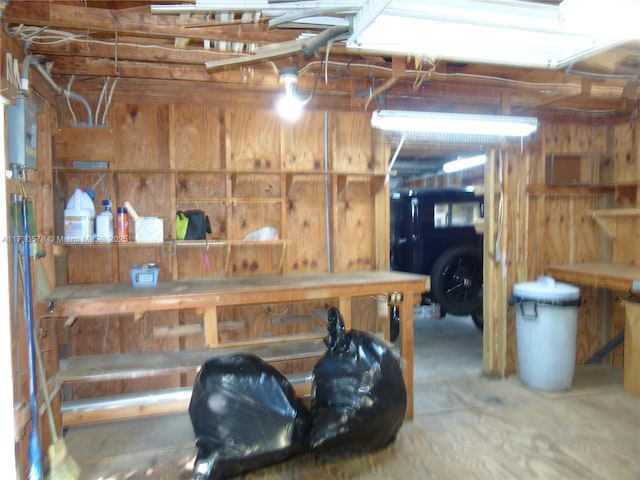 view of basement