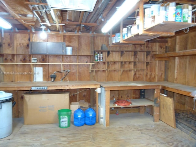 view of storage room