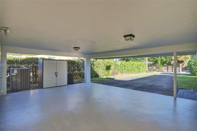 view of patio featuring central AC unit