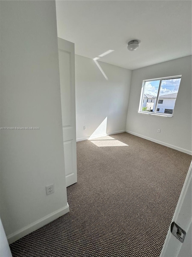 view of carpeted empty room