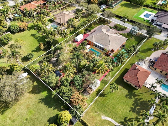 birds eye view of property