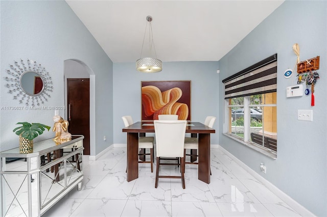 view of dining area