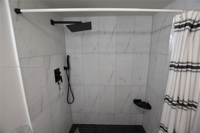 bathroom with walk in shower