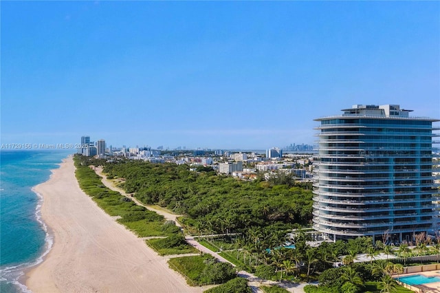 water view featuring a view of the beach