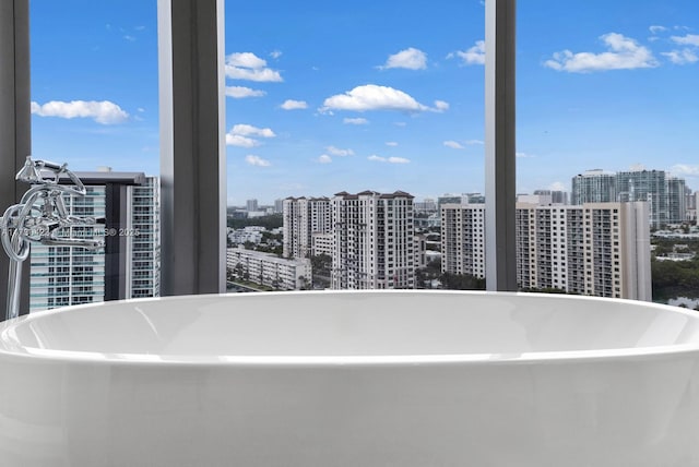 bathroom with a bathing tub