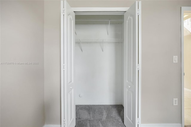 view of closet