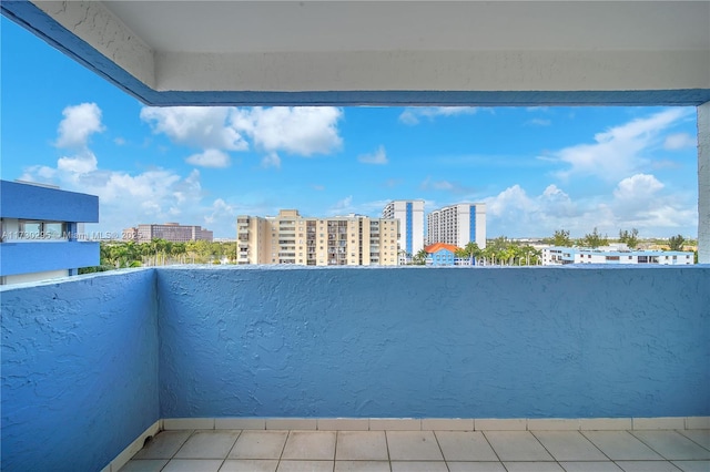 view of balcony