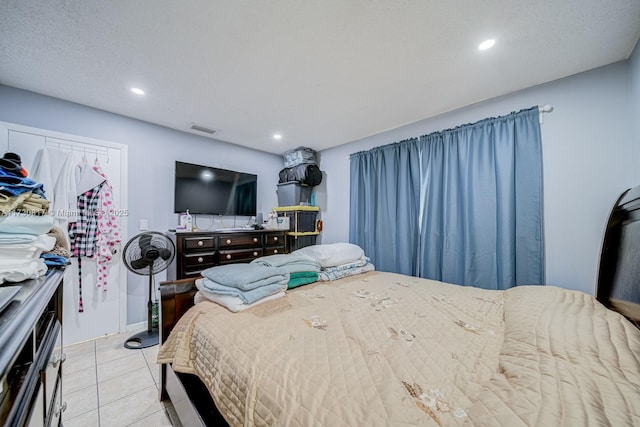 view of tiled bedroom