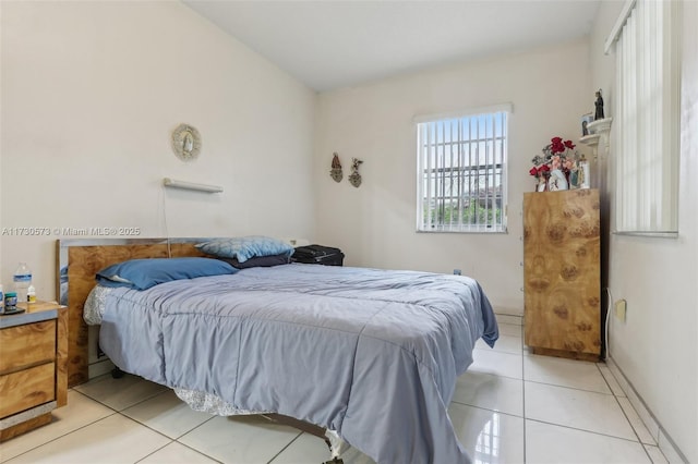 view of tiled bedroom