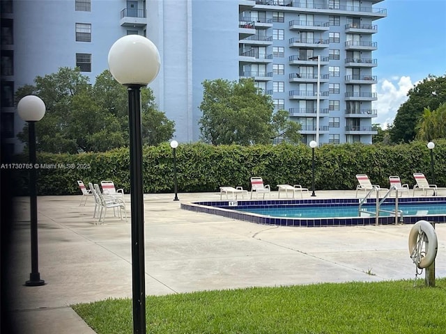 view of pool with a patio