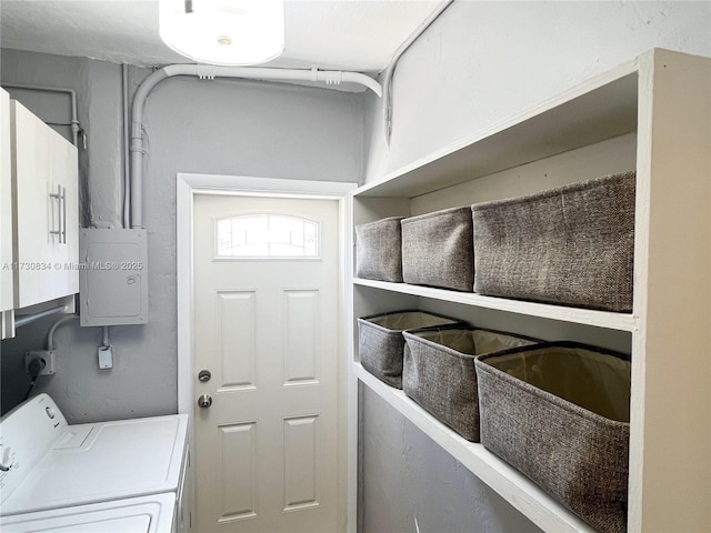 laundry area featuring separate washer and dryer