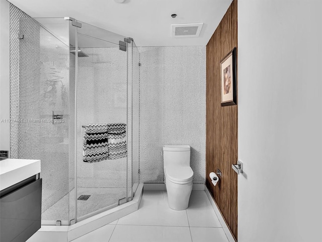 3201 NE 183rd St Unit 1207, Aventura, FL 33160 - full bathroom featuring a stall shower, tile patterned flooring, and vanity