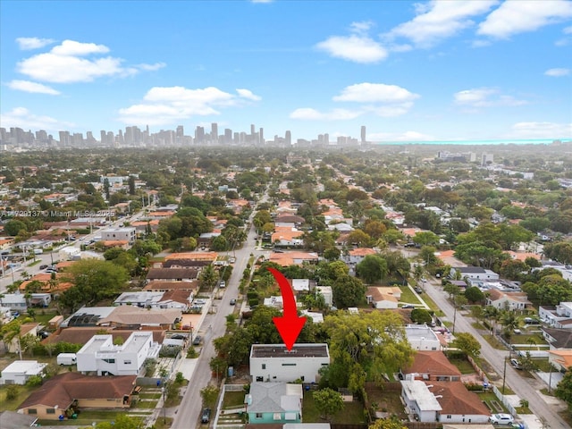 2606 SW 19th St, Miami, FL 33145 - bird's eye view with a city view