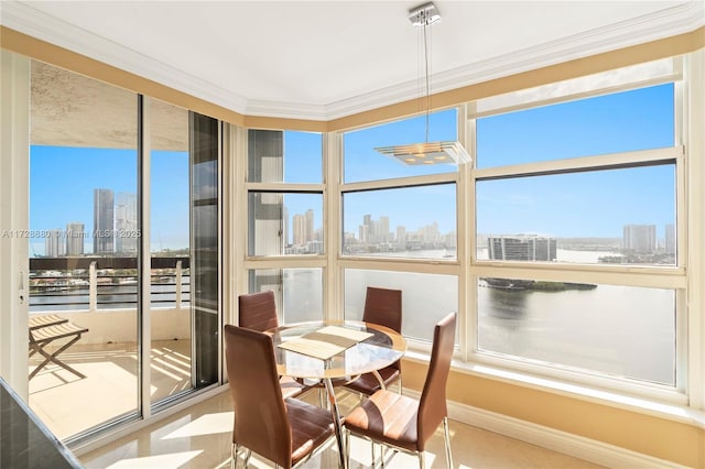 view of sunroom / solarium