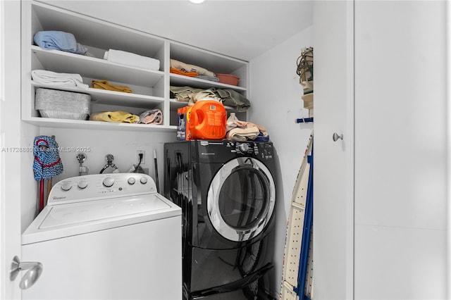 laundry area featuring separate washer and dryer