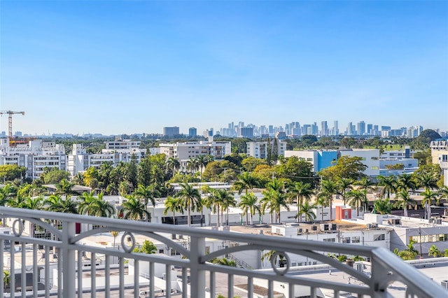 property view of water featuring a view of city