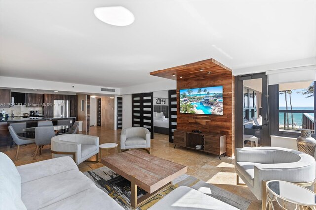 5225 Collins Ave Unit 501, Miami Beach, FL 33140 - living room with visible vents